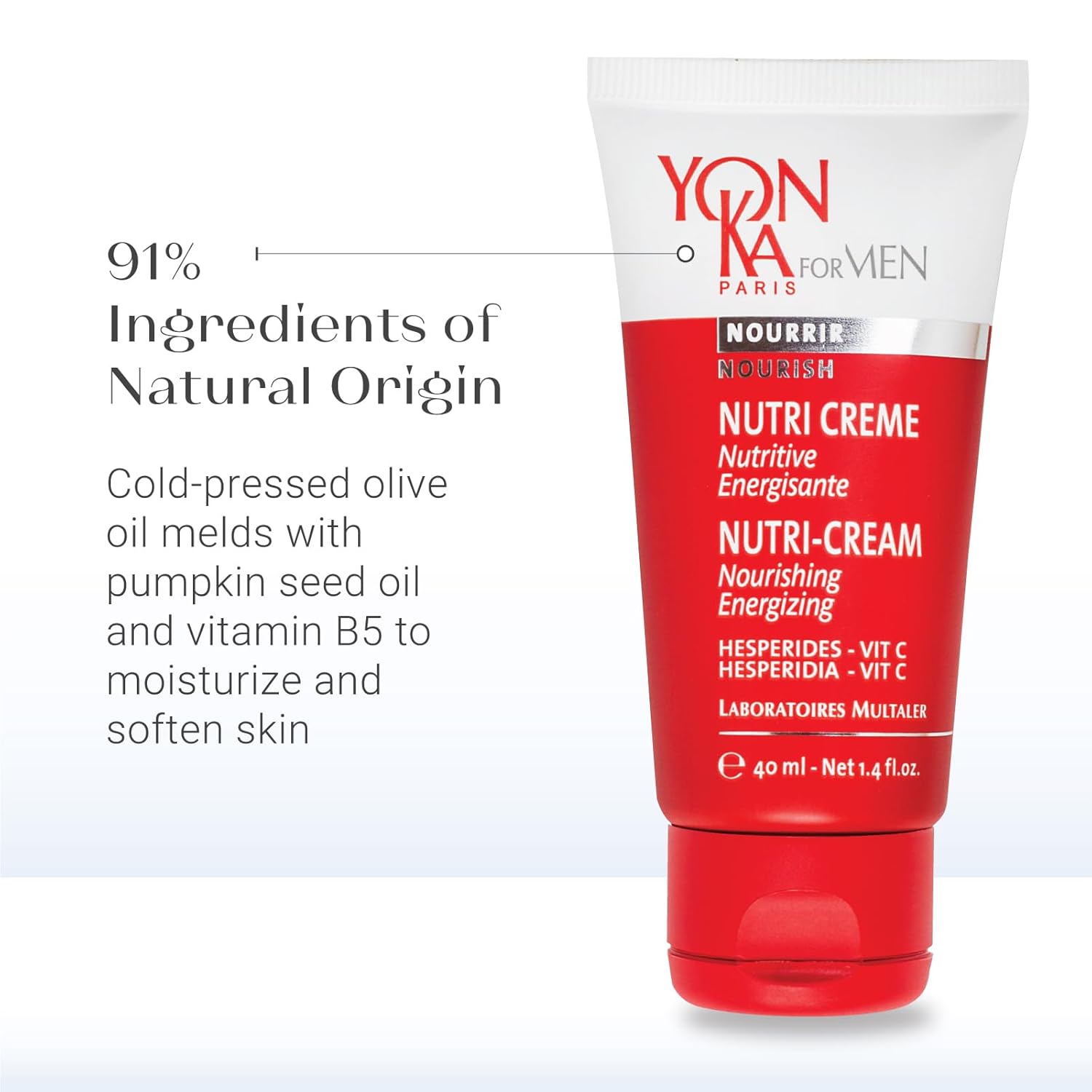 Yonka Mens Nutri-Creme (40Ml) Hydrating Face Moisturizer, Fast Absorbing Gel Creme For All Skin Types, Olive Oil And Vitamins Nourish Dry Skin : Beauty & Personal Care