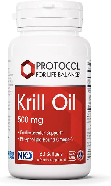Protocol Krill Oil 500mg - Omega-3 Support for Heart, Brain, and Joint