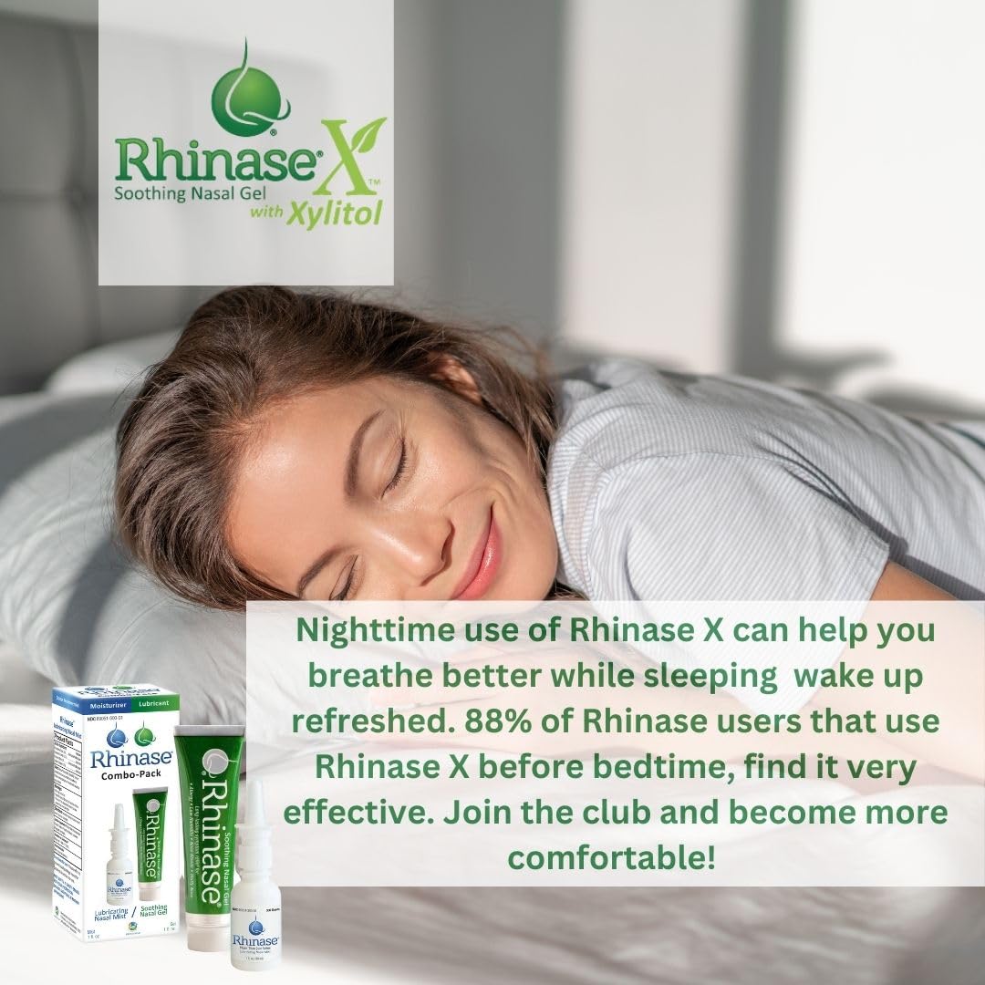 Rhinase Nasal Spray 1 Oz (3 Pack) For Nasal Dryness From Allergy, Nosebleed, Low Humidity, Cpap… : Health & Household