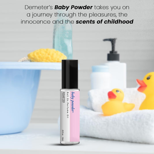 Baby Powder Roll On Perfume Oil By Demeter, 0.33 Oz, Long-Lasting