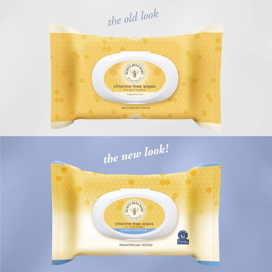 Burt'S Bees Baby Chlorine-Free Wipes, 72 Count (Pack Of 1) - Packaging May Vary