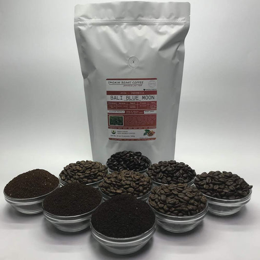 Bali Blue Moon Fresh Roasted Coffee) Arabica Indonesian coffee roasted-to-order daily espresso roast whole bean we can grind or provide lighter or darker roast upon request message at checkout