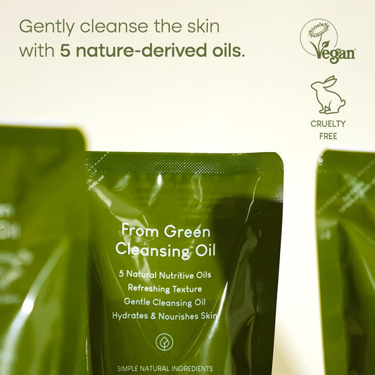 Purito From Green Cleansing Oil Refill 6.76 Fl.Oz / 200Ml Gentle Facial Cleanser, Cruelty-Free & Vegan, Nature-Derived Oils (Refill)