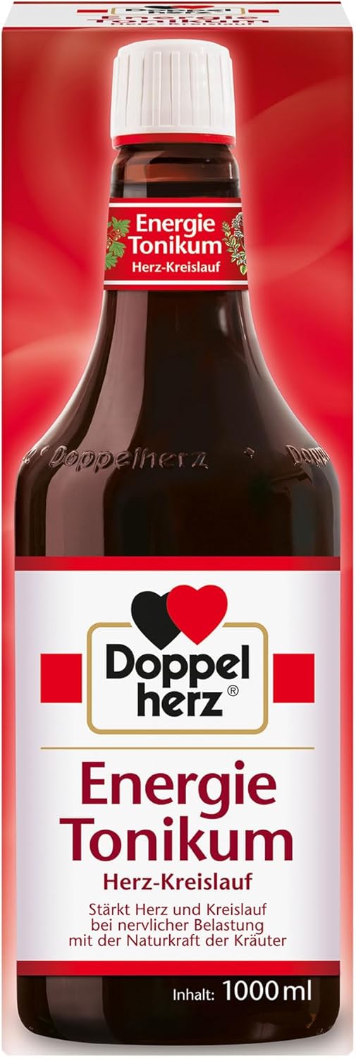 Doppelherz Energy Tonic Cardiovascular - Medication Traditionally Used To Support The Cardiovascular Function In Anxiety Stress - 1000 Ml