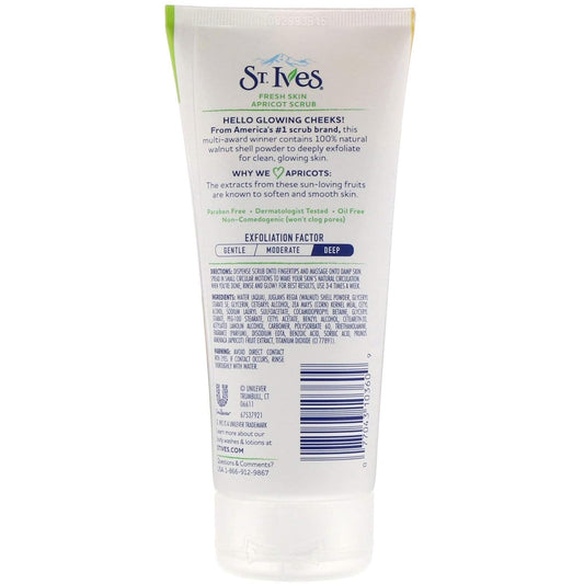 Fresh Skin Invigorating Apricot Scrub By St. Ives For Unisex - 6 Oz Scrub : Beauty & Personal Care