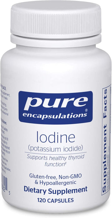 Pure Encapsulations Iodine - Supplement To Support The Thyroid & Help Maintain Healthy Cellular Metabolism - With Premium Potassium Iodide - 120 Capsules