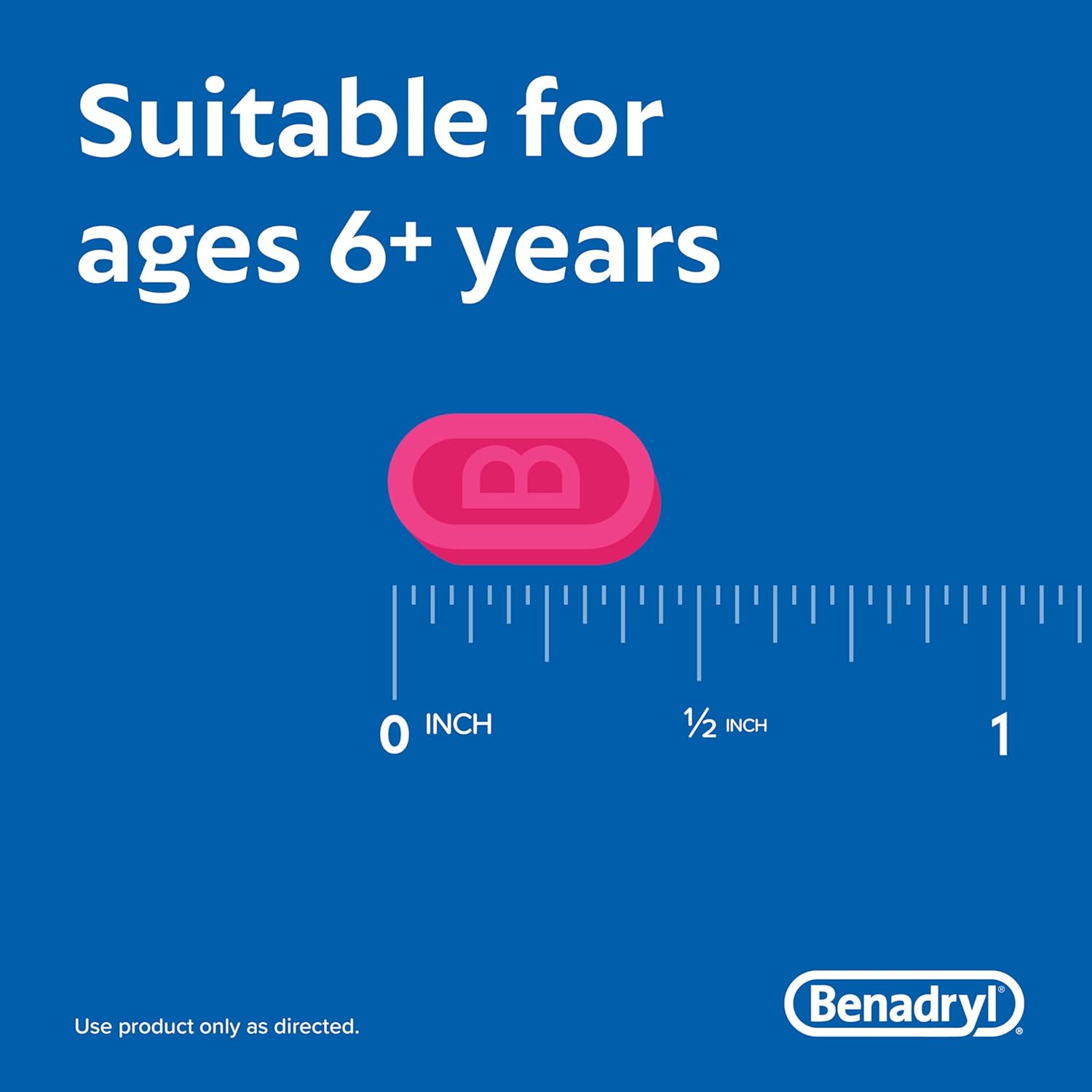 Benadryl Ultratabs Allergy Relief Medicine, 25 Mg Diphenhydramine Hcl Antihistamine Tablets For Relief Of Cold & Allergy Symptoms Like Sneezing, Runny Nose, & Itchy Eyes & Throat, 24 Ct : Health & Household