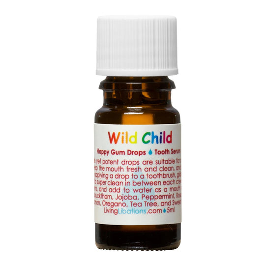 Living Libations - Organic Wild Child Happy Gum Drops | Natural, Plant-Based, Clean Beauty (.17 Oz | 5 Ml) : Health & Household