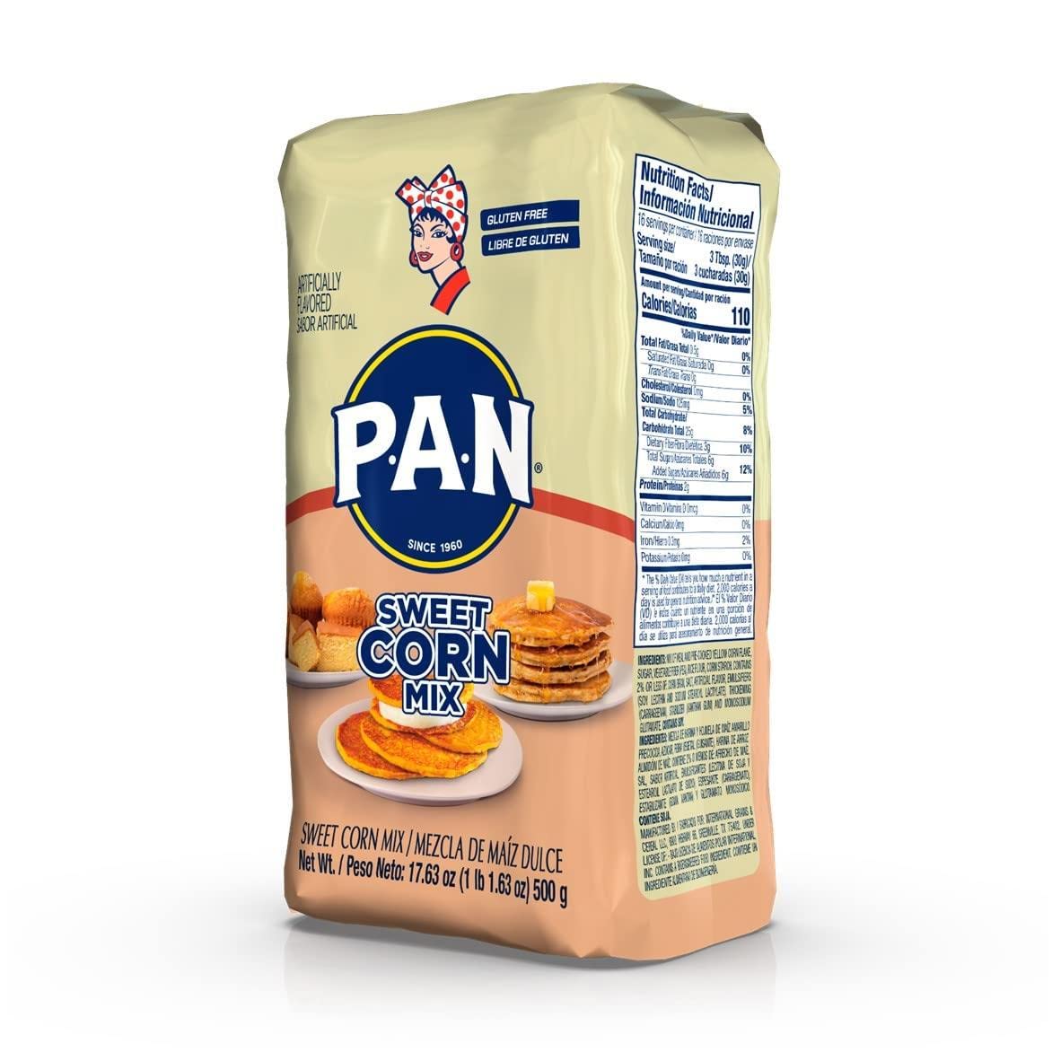 P.A.N. Sweet Corn Mix β Gluten Free Mixture for Cachapas (1.1 lb/Pack of 1) : Grocery & Gourmet Food