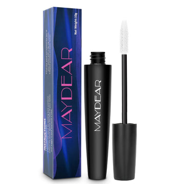 Maydear White Mascara – Volumizing, Curling & Lengthening Mascara For Intense Definition & Long-Lasting Smudge-Proof Wear – Perfect For Party & Stage Makeup