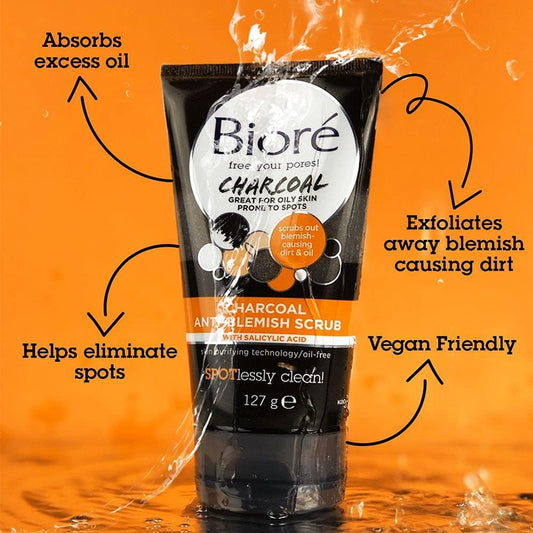 BiorƩ Charcoal Oil Control Scrub, 127 G