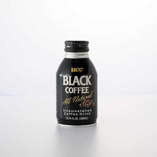 Ucc Ready To Drink Black Coffee, 9.74 Fl Oz (Pack Of 24), All Natural Unsweetened Coffee, Instant Drinks, Ingredients Water & Coffee, Smooth And Creamy, Convenient Bottle, Imported From Japan