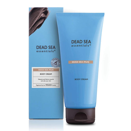 Dead Sea Essentials Mud Body Cream, Skincare Treatment For Dry And Sensitive Skin, Cruelty Free - 6.76 Fl Oz, 200 Ml