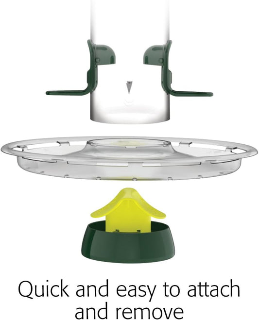Small Seed Tray For Garden Bird Feeders - Jacobi Jayne® Bigeasy™ Clear Seed Tray - Large Seed Tray Attaches To Bigeasy™ Feeders To Catch Seed Blends And MixesBe-T1