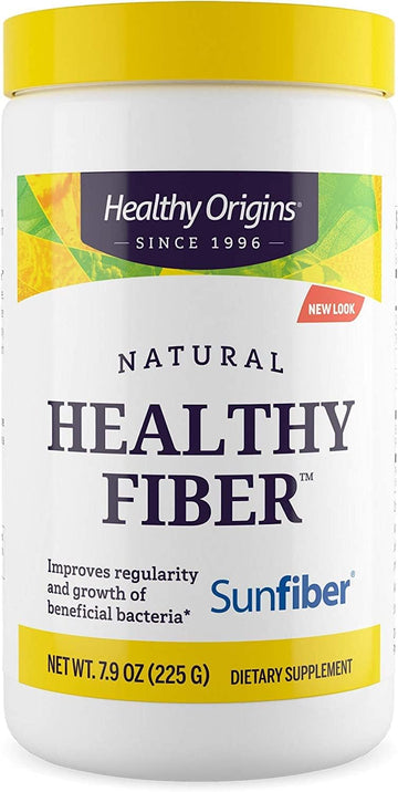Healthy Origins Healthy Fiber - Clear Mixing (Sunfiber), 225 G - Gut Health Supplements For Women & Men - Fiber Powder Dietary Supplement - Gluten-Free Supplement - 7.9 Oz