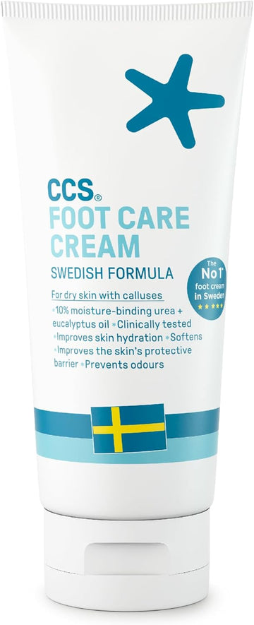 Ccs Professional Foot Care Cream 175 Ml - Moisturise And Protect Dry And Callused Feet, Contains 10% Urea And Eucalyptus Oil, Clinically Tested, Suitable For Diabetics
