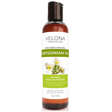 velona Abyssinian Oil 4 oz | 100% Pure and Natural Carrier Oil | Cold Pressed | Hair, Body Care | Use Today - Enjoy Results