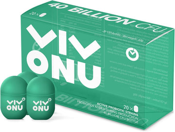 20 Bottles*0.7Oz Probiotics 40 Billion Cfu, Little Green Bottle Probiotics, Probiotics For Digestive Health (20 Count/1 Box)