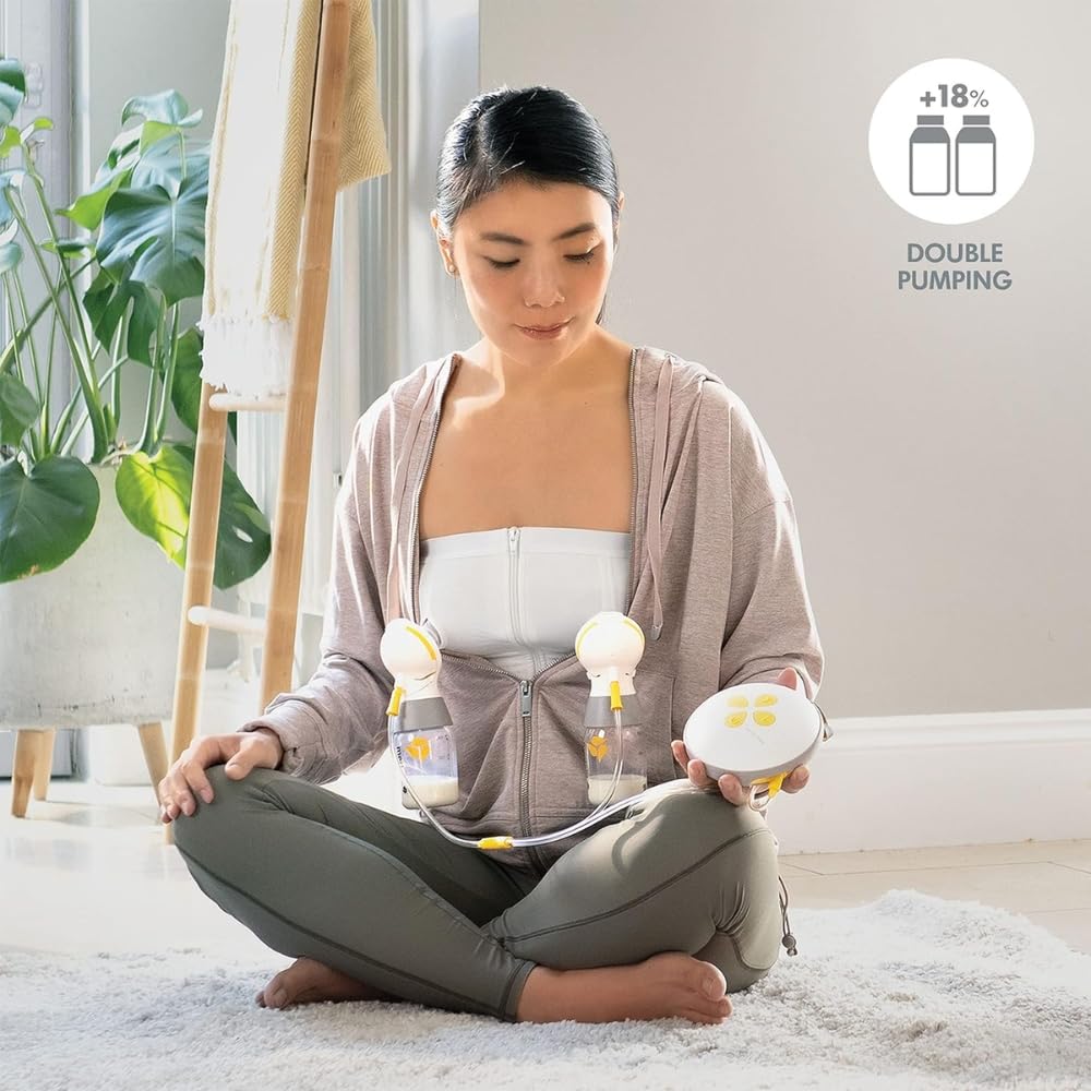 Medela Breast Pump | Swing Maxi Double Electric | Portable Breast Pump | Usb-C Rechargeable | Bluetooth | Closed System | With Carry Bag : Baby