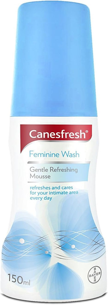 Canesfresh Feminine Wash Gentle Refreshing Mousse, Calming Lotus Extract, Provitamin B5, 150Ml From The Makers Of Canesten