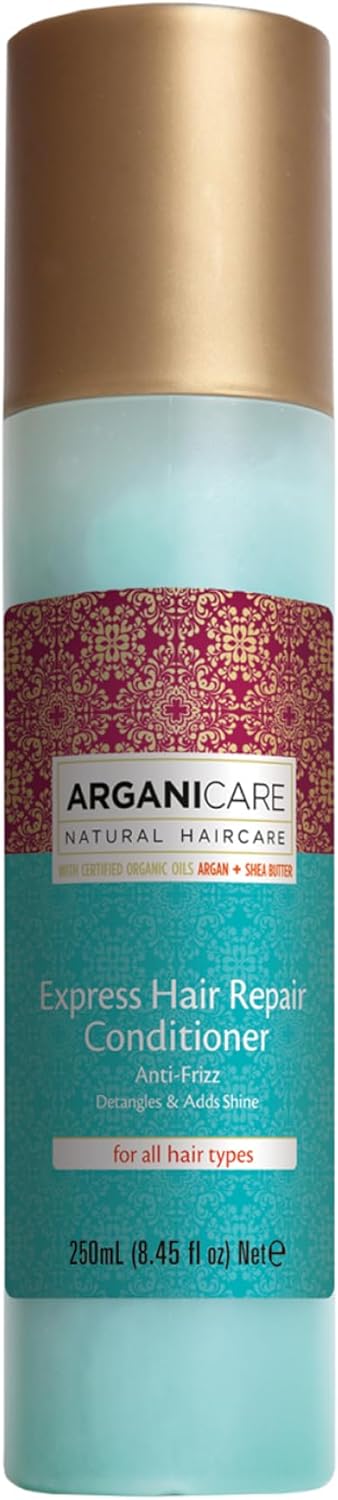 Arganicare | Argan Range | Express Rinse-Free Repair Spray | With Organic Argan Oil | Elasticity To Brittle Hair | Immediate Effect | Repair Of Dry And Damaged Hair | 250Ml