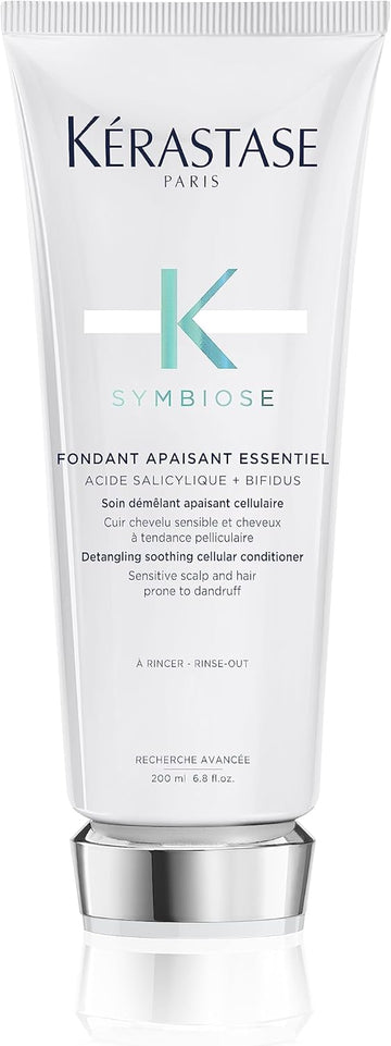 Kérastase Symbiose, Detangling Soothing Cellular Conditioner, For Sensitive, Dandruff-Prone Scalps And Fine Hair, Sulphate-Free, Silicone-Free, Fondant Apaisant Essentiel, 200 Ml