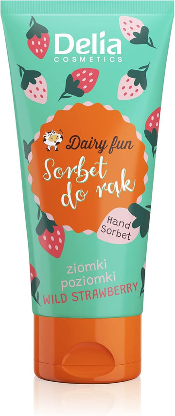 Delia Cosmetics - Dairy Fun - Sorbet For Hands - Honey - Moisturizes, Nourishes, Firms, Regenerates - Intense Fragrance - Smooth Skin - Natural Extracts β Hand Cream - 50G