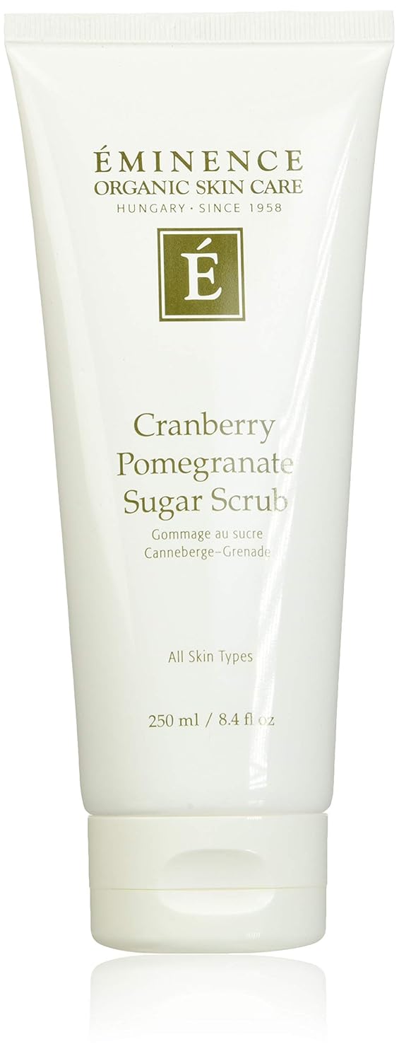 Eminence Organic Skincare Sugar Scrub, Cranberry Pomegranate, 8.4 Fluid Ounce : Body Scrubs : Beauty & Personal Care
