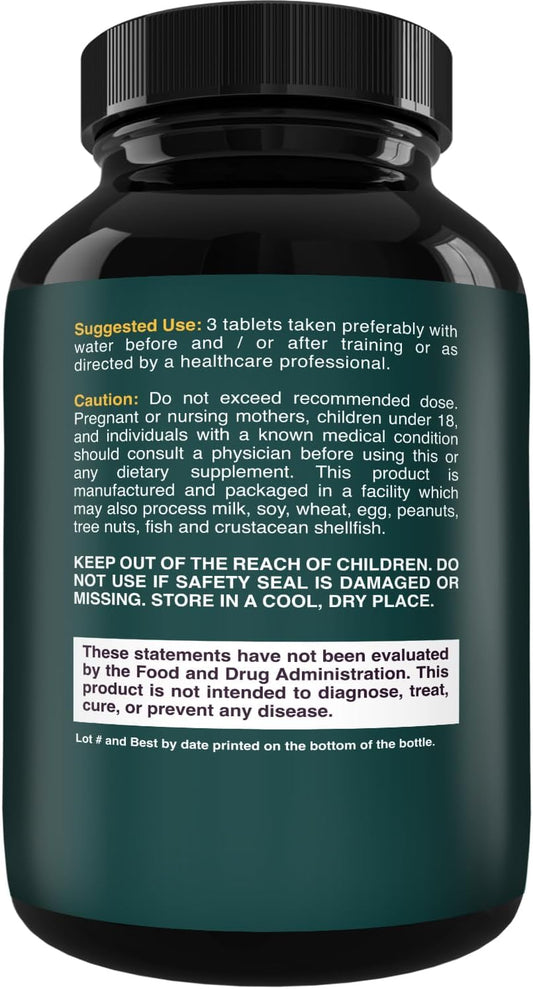 Branch Chain Amino Acids Supplement - Vegan Bcaa Tablets Post Workout Muscle Recovery And Muscle Growth Support - Branched Chain Amino Acids Supplement For Men And Womens Workout Recovery 120 Count