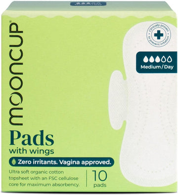 Mooncup® Panty Liners For A Very Light Flow, Ultra Soft Organic Cotton, 25 Panty Liners