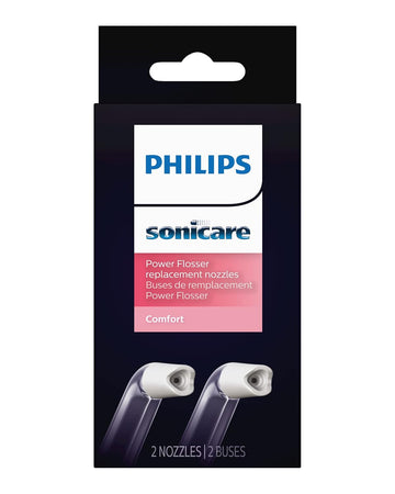Philips Sonicare Power Flosser Standard Tips (F1), 2Pk, White Hx3042/00