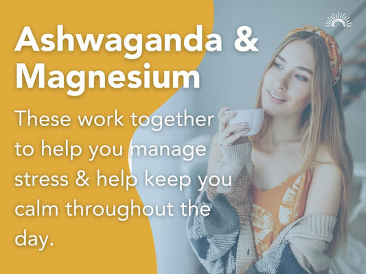 Mindful Morning Sugar Free Hot Chocolate Mix With Organic Ashwagandha And Magnesium Supplements To Relax The Mood And Calm The Mind, Natural Stress Relief Supplement Hot Cocoa