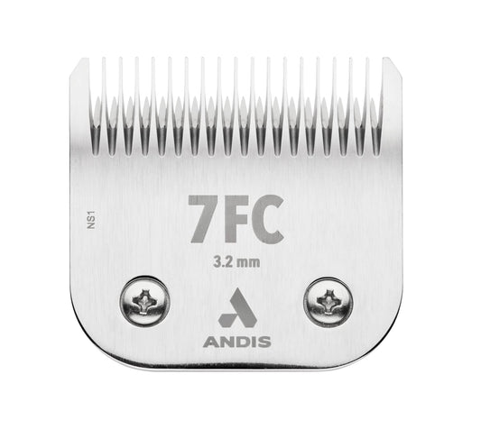 Andis 72605 Ceramic Edge Detachable Steel Pet Clipper Blade – Carbon Infused With Ceramic Cutting Technology & Rust Resists - Extended Long Life With Cutting Length Of 1/8-Inch - Size-7Fc, Chrome