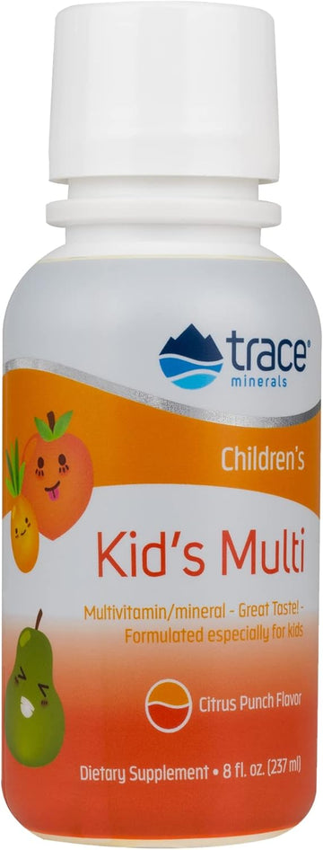 Trace Minerals | Kid'S Multi Liq Multivitamin Supplement With Vitamin C, Zinc, Minerals | Supports Healthy Bones And Immunity | Natural Citrus Punch Avor | 48 Servings, 8   (1 Pack)