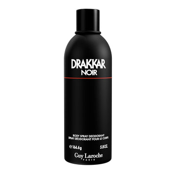 Guy Laroche Drakkar Noir, Iconic Designer Fragrance, Intense & Powerful Body Spray, Fougere Blend & Aromatic Spices, Long Lasting Mens Cologne, Day And Evening Scent