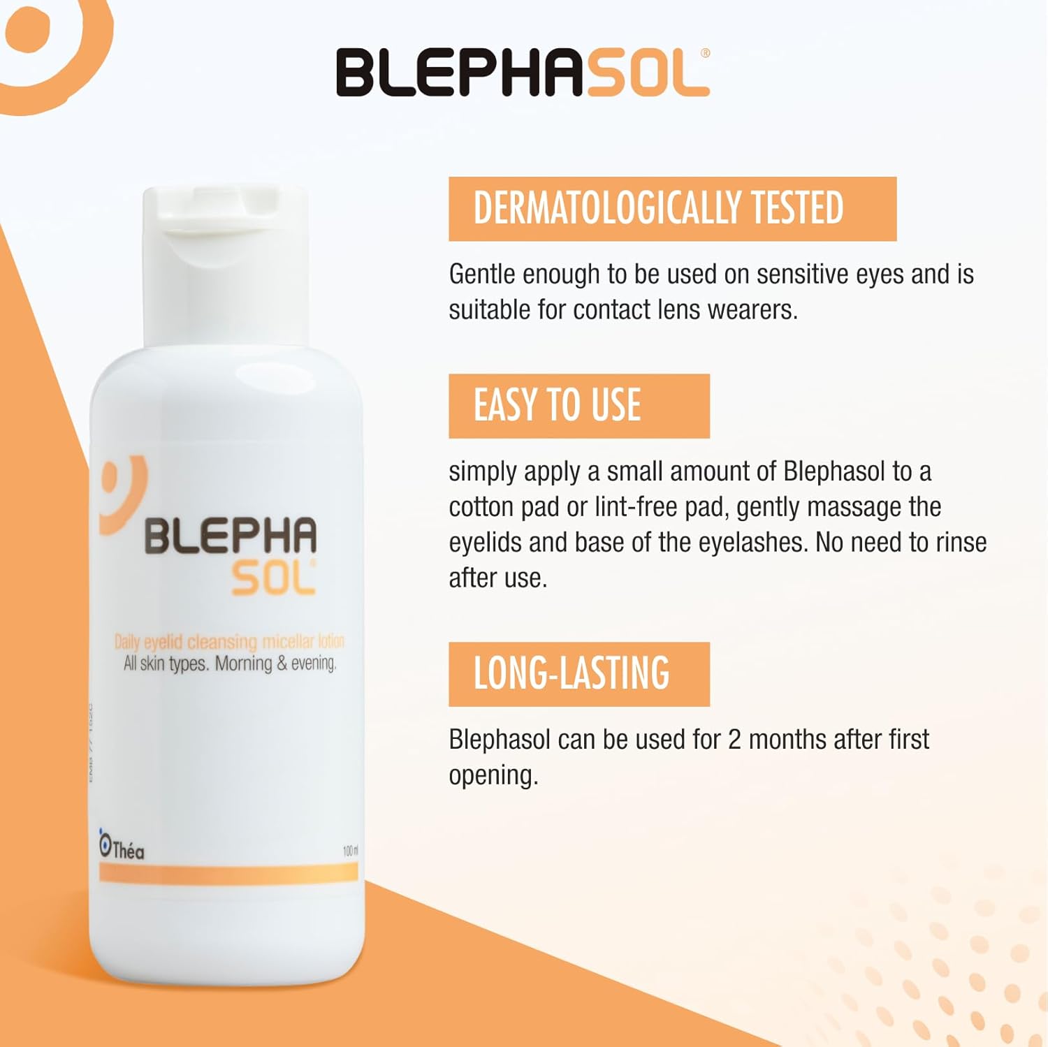 Blephasol Micellar Eyelid Cleansing Lotion | Effective and Gentle Cleansing for Make-Up Removal, Inflamed and Sensitive Eyelids | Soap & Alcohol-Free | 100ml : Amazon.co.uk: Health & Personal Care