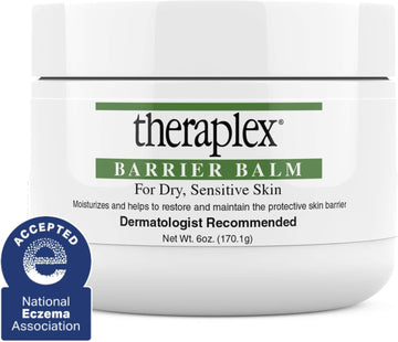 Theraplex Skin Barrier Balm- Barrier Repair Moisturizer Cream Body Balm Dry, Sensitive Skin - No Parabens Or Preservatives, Noncomedogenic And Hypoallergenic - Dermatologist Recommended - 6 Oz