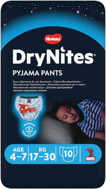 Huggies Drynites Pyjama Bottoms, 4-7 Years, Pack Of 10