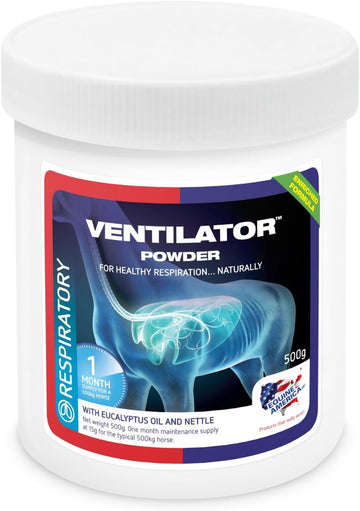 Equine America Ventilator Powder | Premium Ready To Use Horse & Pony Supplement | Support Respiration Naturally | 500 G