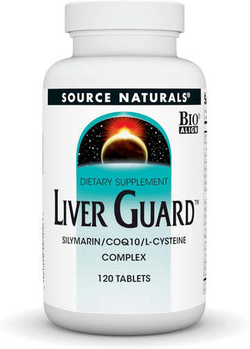 Source Naturals Liver Guard, With Silymarin, Coq10, L-Cysteine Complex, For Healthy Liver Function* - 120 Tablets