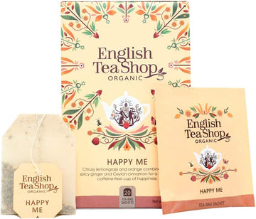 English Tea Shop Organic Happy Me - 20 Paper Tea Bag Sachets (Pack Of 2)