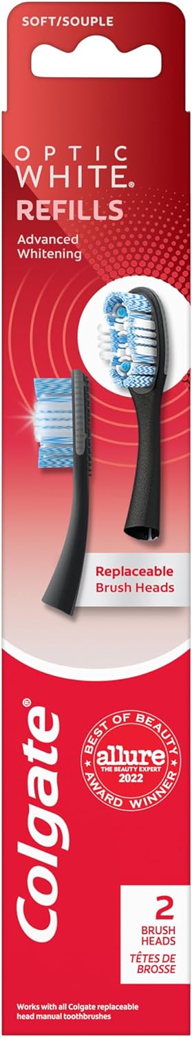 Colgate Keep Toothbrush Refill Heads, Whitening, 6 Packs of 2 Refill Heads (12 Count Total)