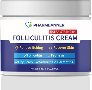 Folliculitis Treatment Cream β Extra Strength Scalp & Skin Relief β Antifungal Psoriasis Cream for Itching, Redness & Irritation