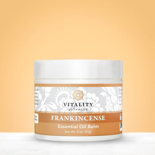 Vitality Extracts Frankincense Balm - 2Oz, Boswellia Serrata, Beeswax, Olive Oil, Moisturizer For Dry, Cracked Skin, All Skin Types