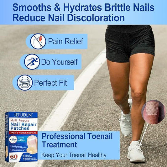 Nail Care Patches – Gentle, Non-Irritating Cosmetic Nail Conditioning for Healthy-Looking Nails (60pcs)