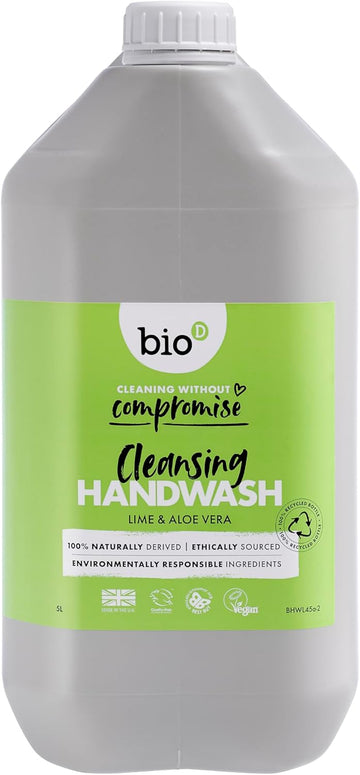 Bio D Sanitising Handwash - Lime And Aloe Vera - 5L