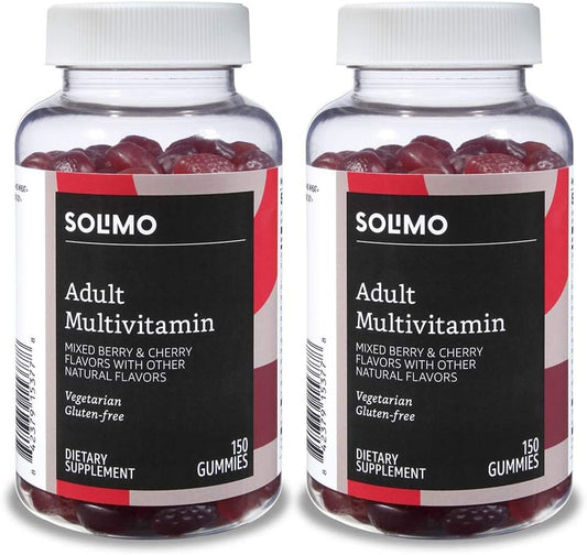 Amazon Basics Adult Multivitamin (300 Gummies) And Melatonin (120 Gummies)
