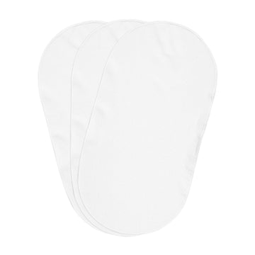 Boppy Changing Pad Liners, Pack Of 3, White, Soft Terrycloth With Waterproof Backing Makes Wiggly Diaper Changes Easier And Comfy, For Quicker Cleanup Of Changing Pads, Machine Washable And Dryable
