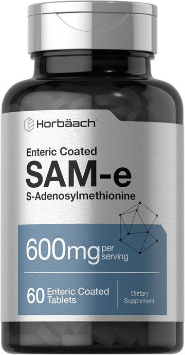Horbäach Sam-E Supplement | 600Mg | 60 Tablets | S-Adenosyl Methionine | Vegetarian, Non-Gmo, Gluten Free