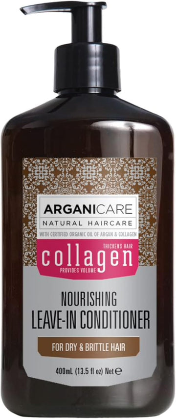 Arganicare | Collagen Range | Nourishing Leave-On Care | Collagen | Restores, Repairs & Regenerates | Thick, Strong & Resistant Hair | High Hydration | Fine & Volumeless Hair | 400Ml